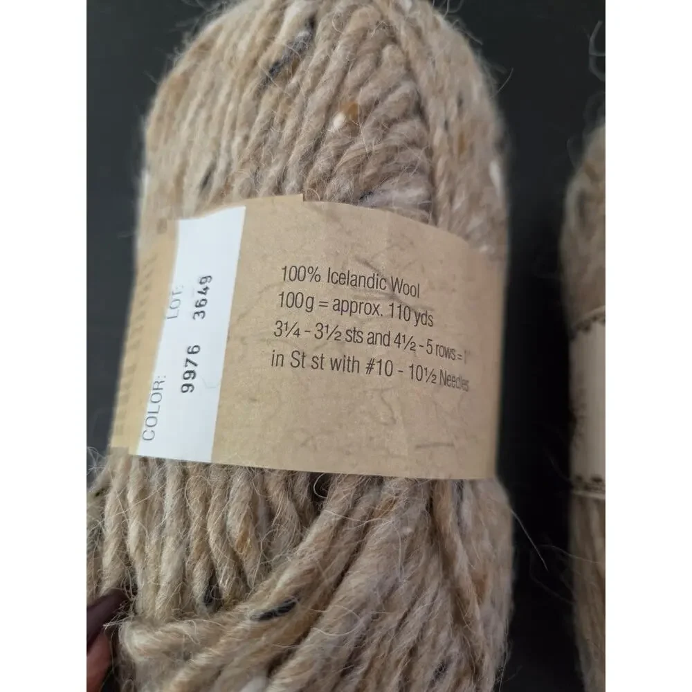 Lot 7 Lopi Reynolds Alafoss Icelandic Wool Yarn Bulky Tweed Knit Lot